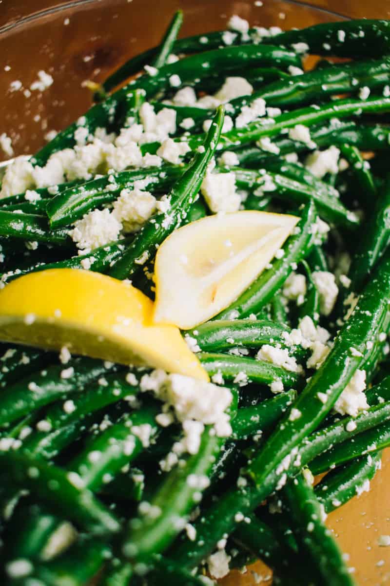 Green Bean Salad with Feta and Lemon Recipe — A Full Living