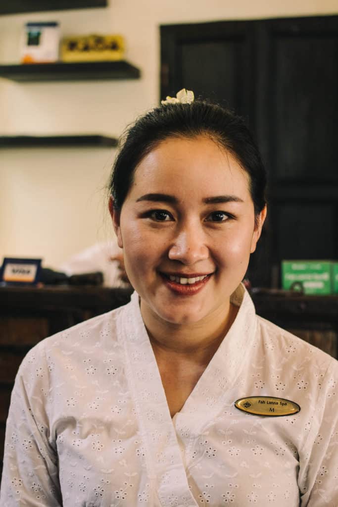 photo of a woman in a work uniform at Fah Lanna Spa