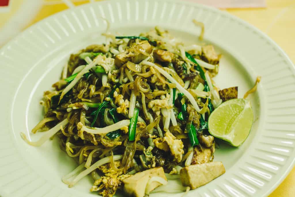 pad thai on a plate is one of the 14 Foods You Must Try in Thailand