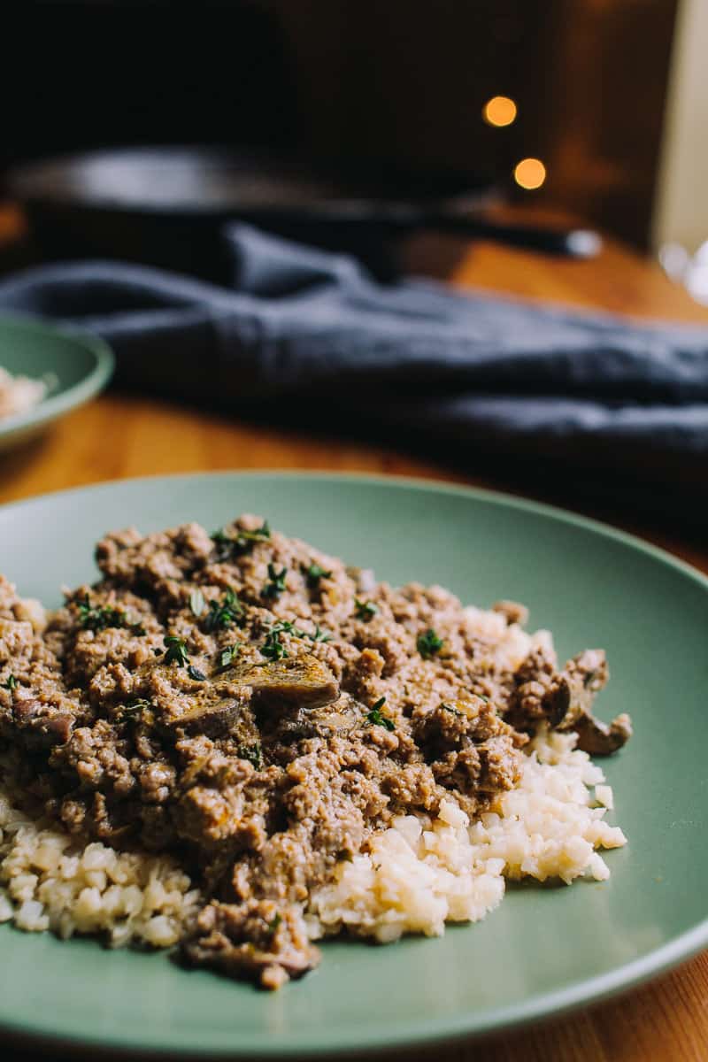 Low Carb Beef Stroganoff | Food Photography | A Full Living