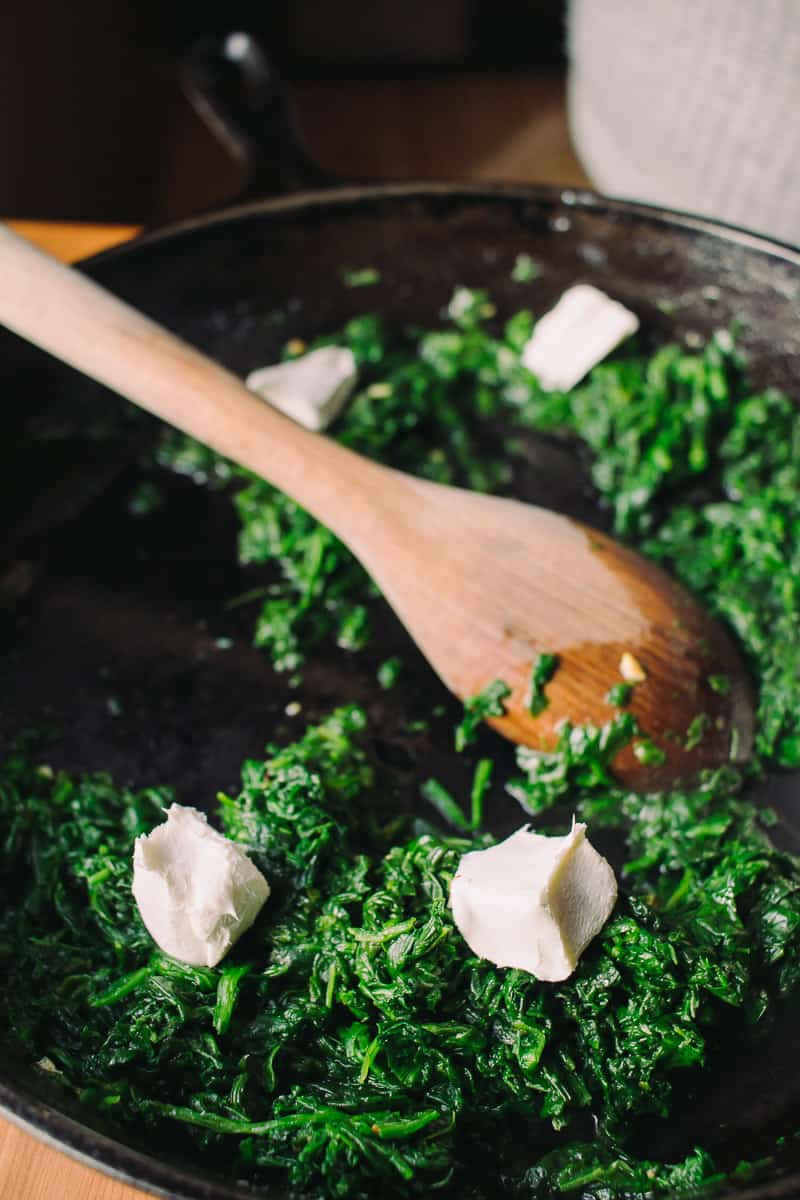 spinach and cream cheese