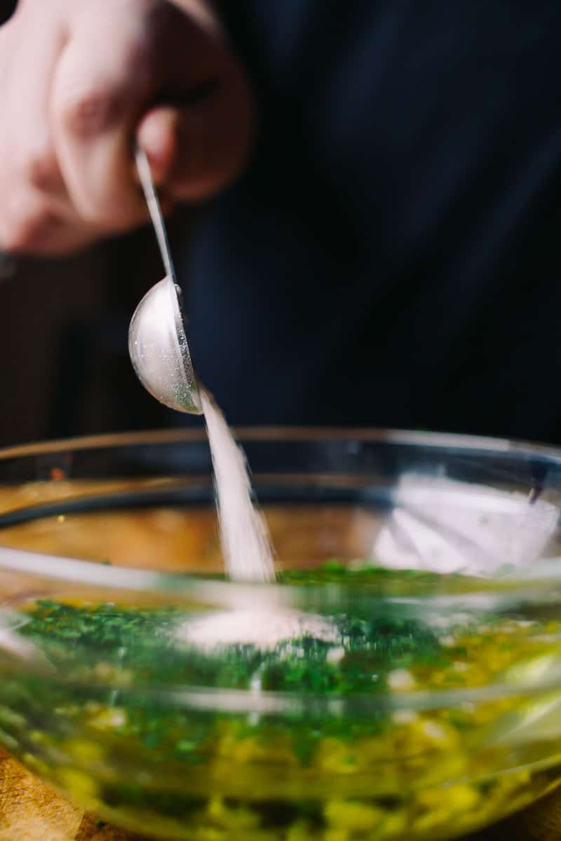 adding salt to a citrus glaze