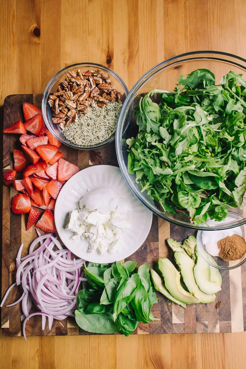 Strawberry Fields Salad | Food Photography | A Full Living