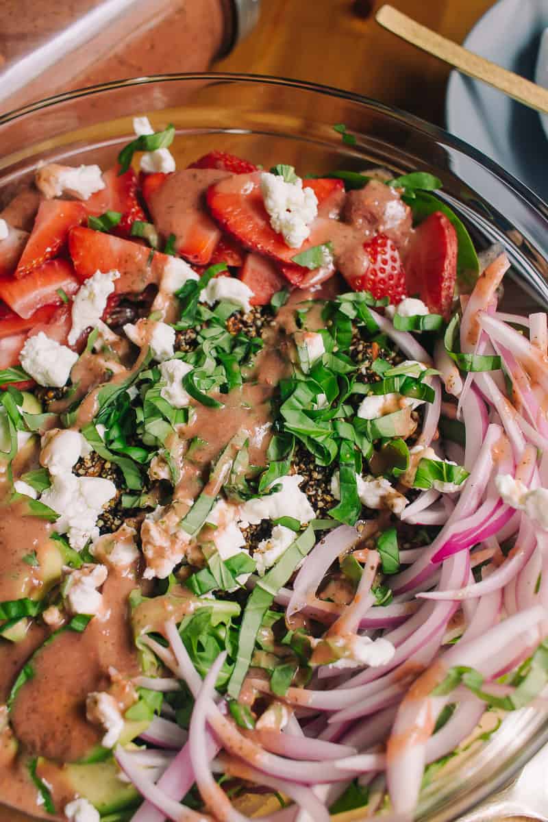 Strawberry Fields Salad | Food Photography | A Full Living