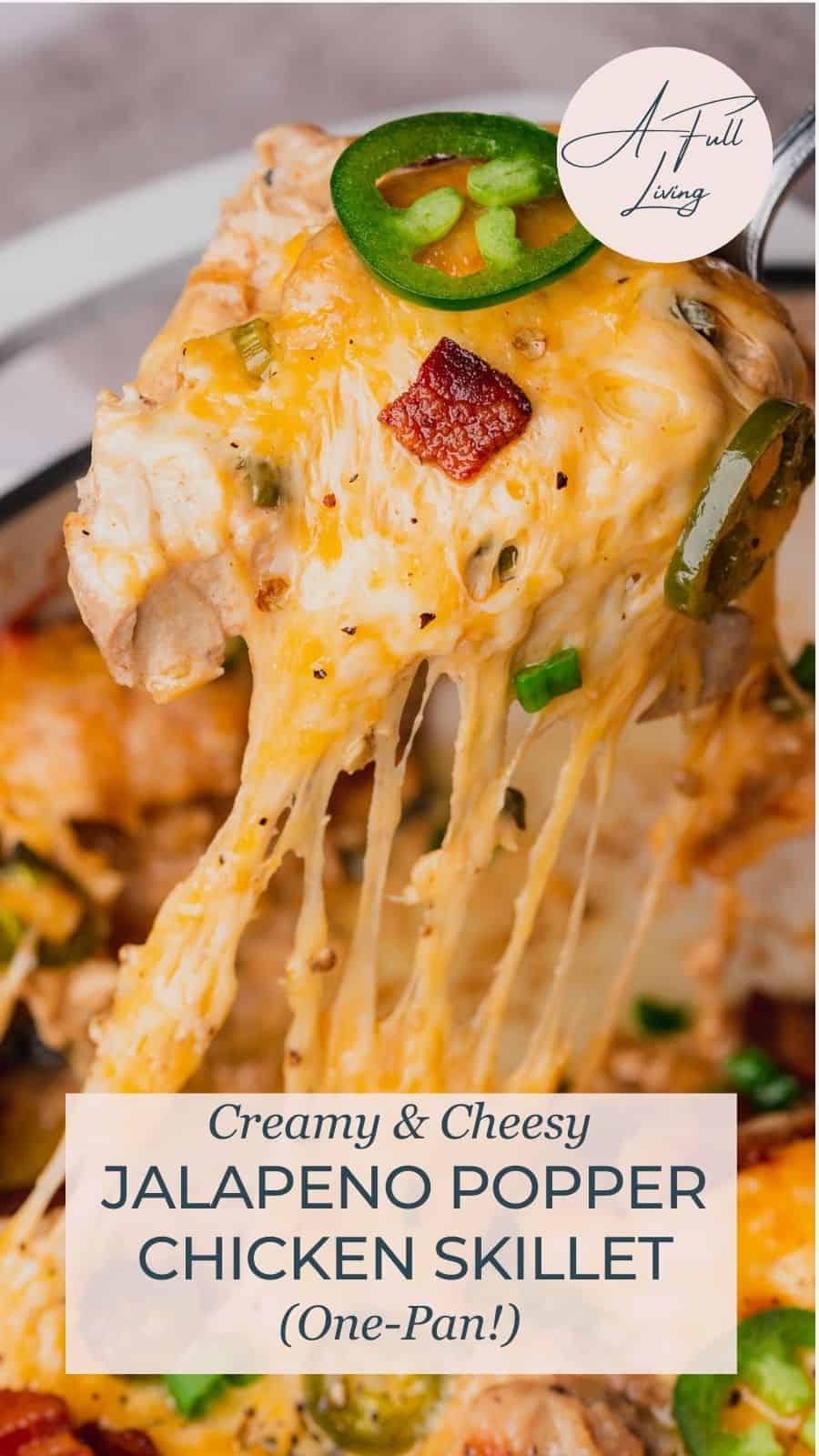 jalapeno popper chicken skillet.