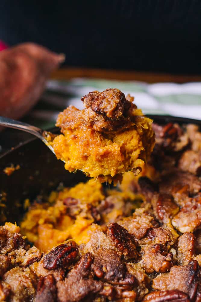 No Sugar Added Sweet Potato Casserole