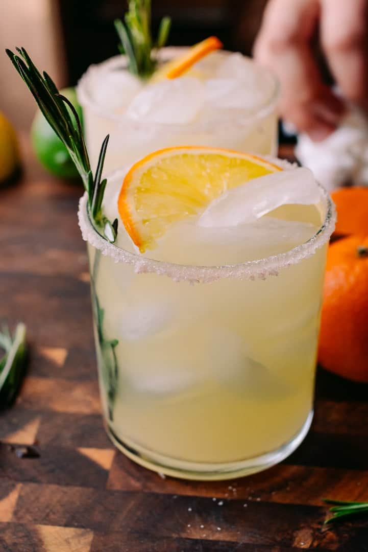 low carb rosemary margarita