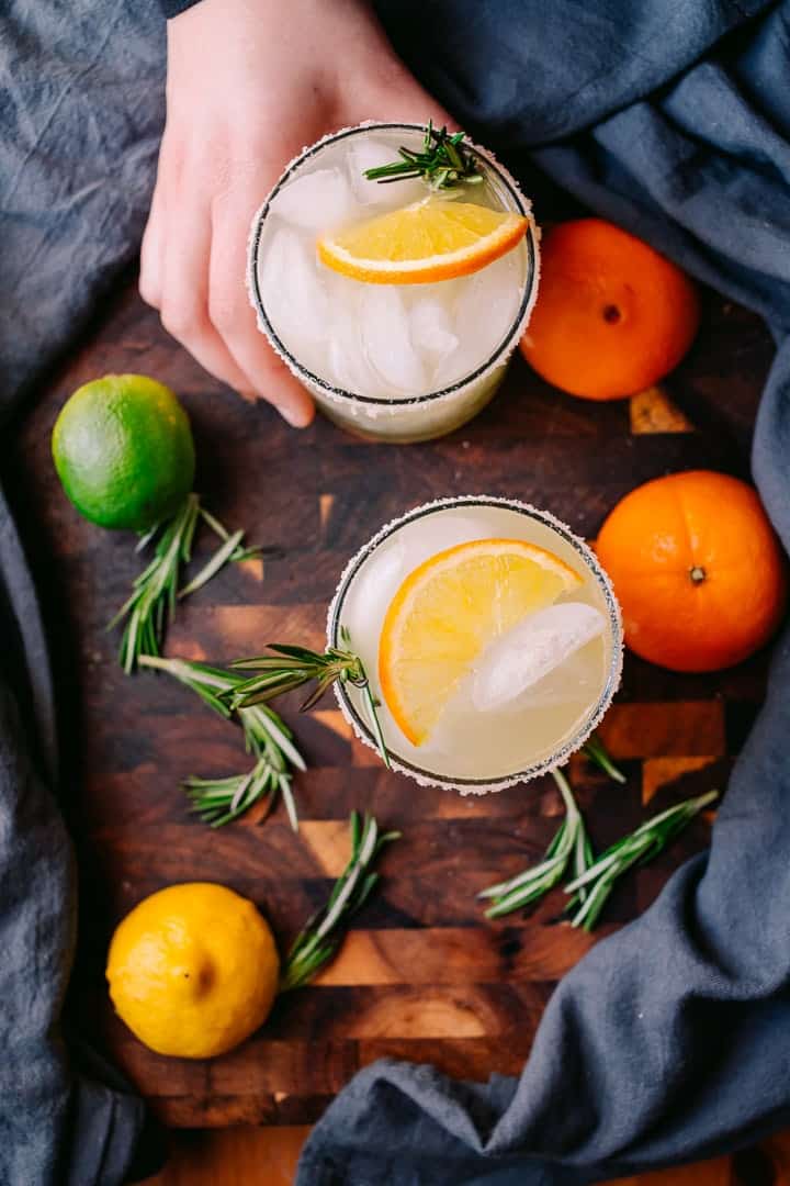 low carb rosemary margarita