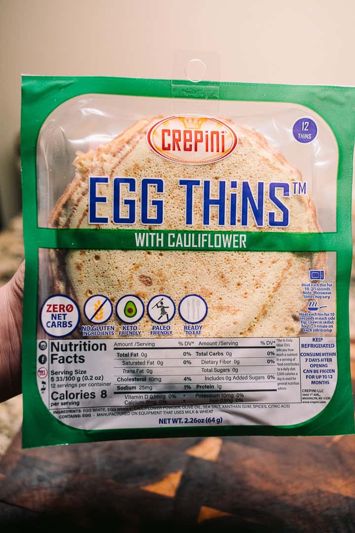 crepini egg thins with cauliflower at costco