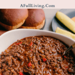 graphic with text of Low Carb Sloppy Joes