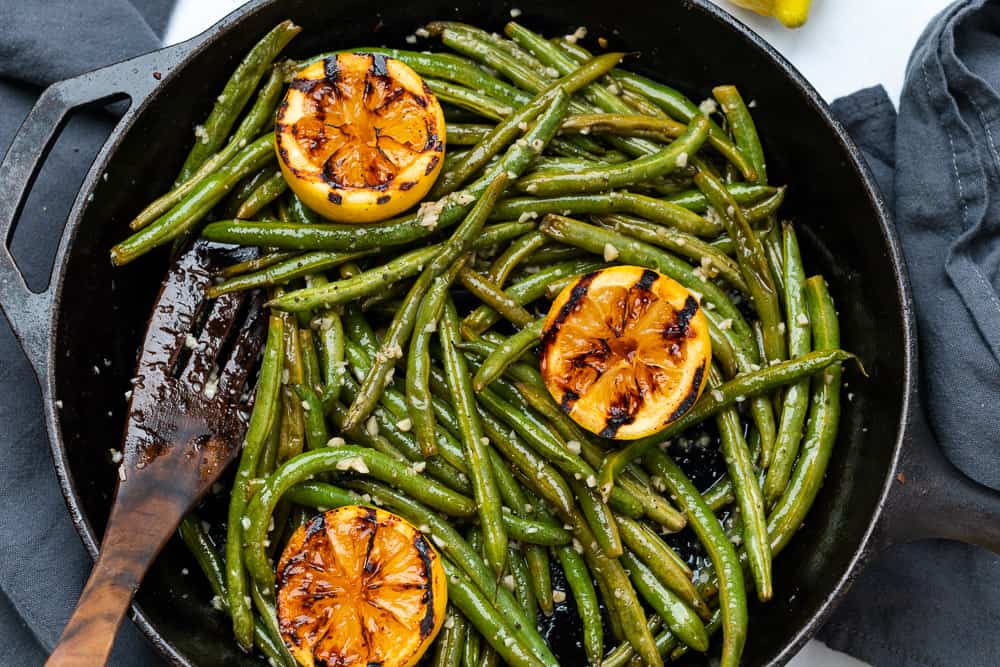 Roasted Green Beans with Garlic Recipe — A Full Living