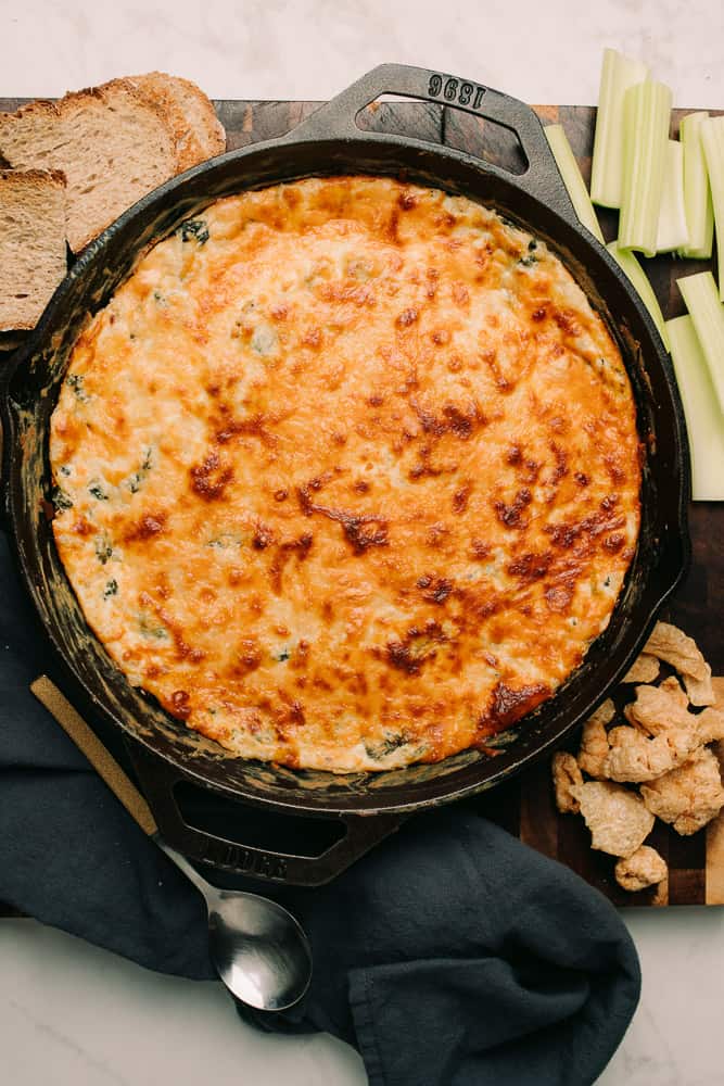 Easy Low Carb Spinach Artichoke Dip - A Full Living