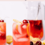 cherry lemonade (sugar free) pinterest graphic with text