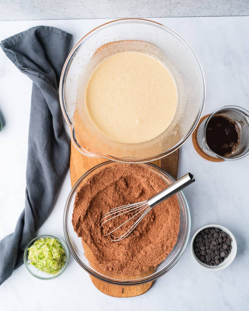 keto chocolate zucchini muffin ingredients