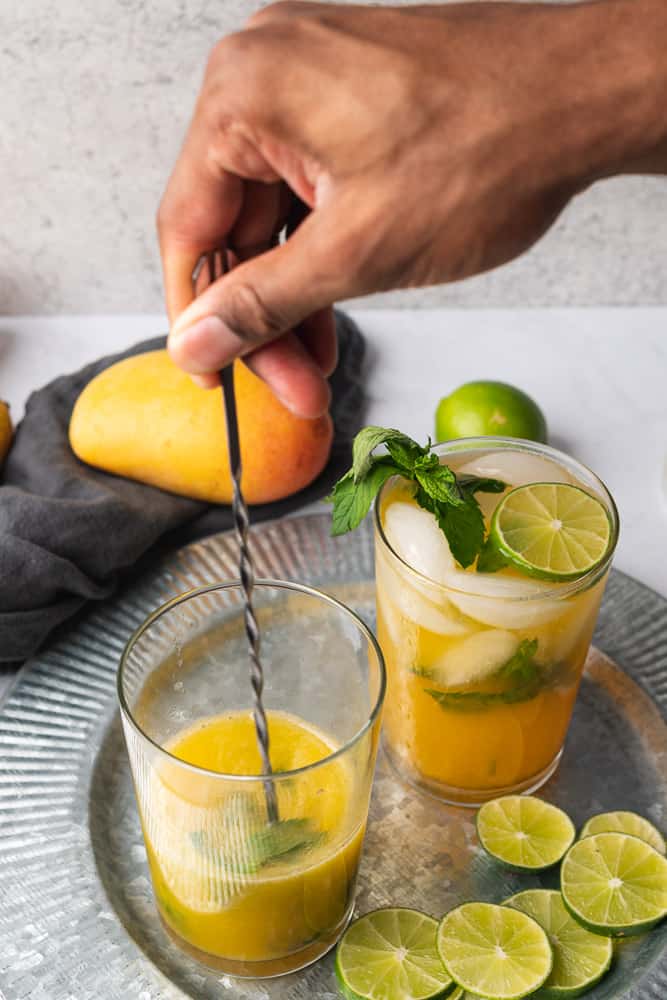 Mango Mojito (Low Carb and Sugar Free) - A Full Living