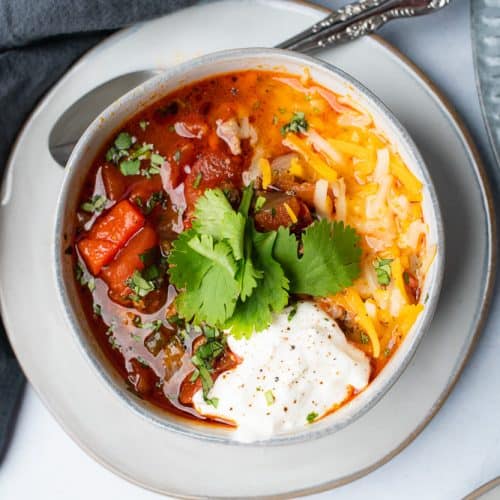 Low Carb Keto Spicy Turkey Chili - A Full Living