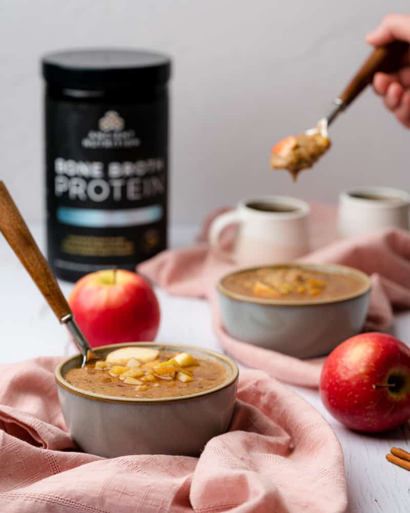 ancient nutrition bone broth protein oats with apple