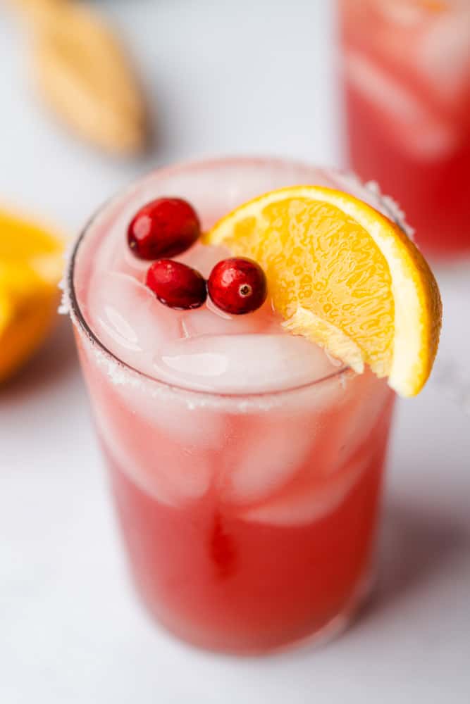 sparkling cranberry prosecco margarita
