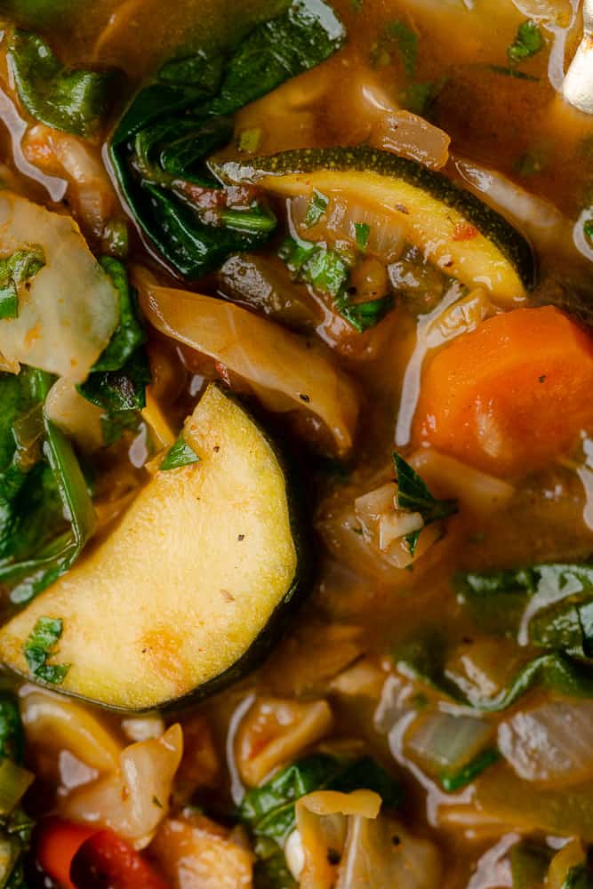 closeup shot of veggies