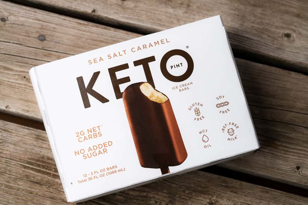 keto pint chocolate ice cream bars