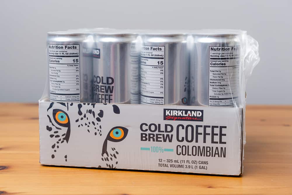 kirkland cold brew coffee cans