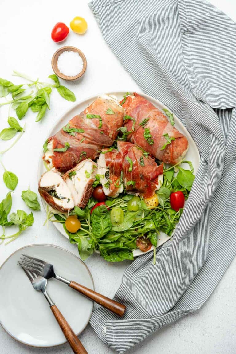 Mozzarella Stuffed Chicken Wrapped in Parma Ham — A Full Living