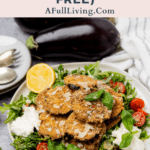 Keto Eggplant Milanese (Gluten Free) graphic with text