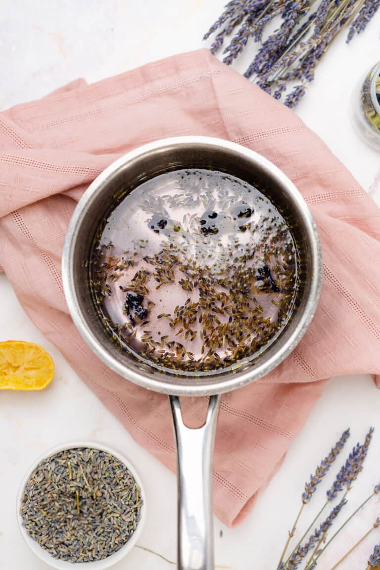 Easy Lavender Simple Syrup Recipe Sugar Free — A Full Living