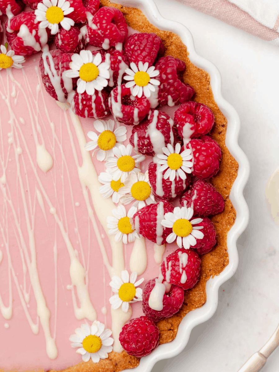Raspberry Tart with White Chocolate - A Full Living