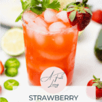 strawberry jalapeno margarita sugar free graphic with text