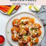 Buffalo Turkey Meatballs (Keto, Gluten Free) graphic with text