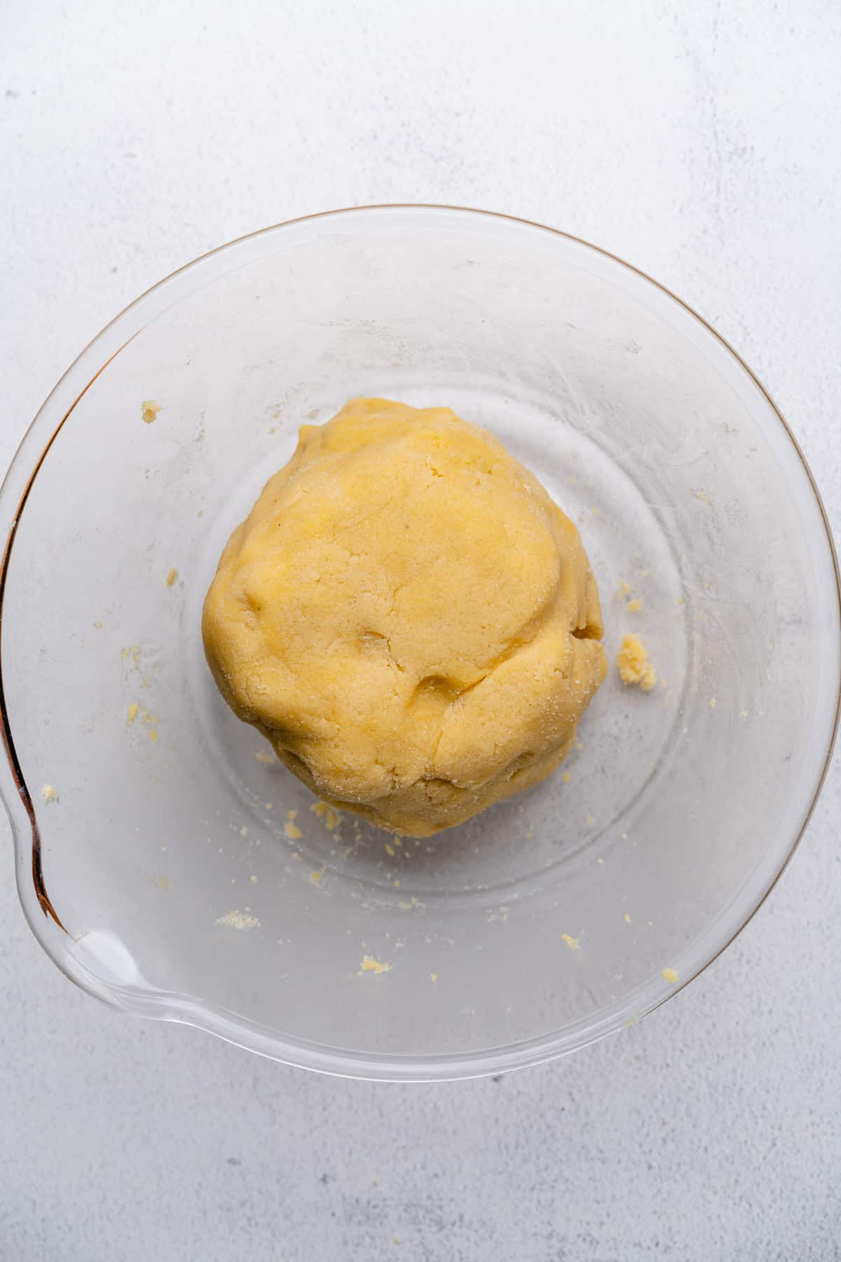 ball of gluten free keto pie crust dough in a bowl