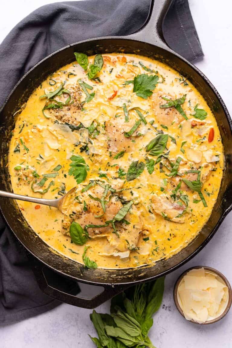 Keto Creamy Tuscan Chicken - A Full Living