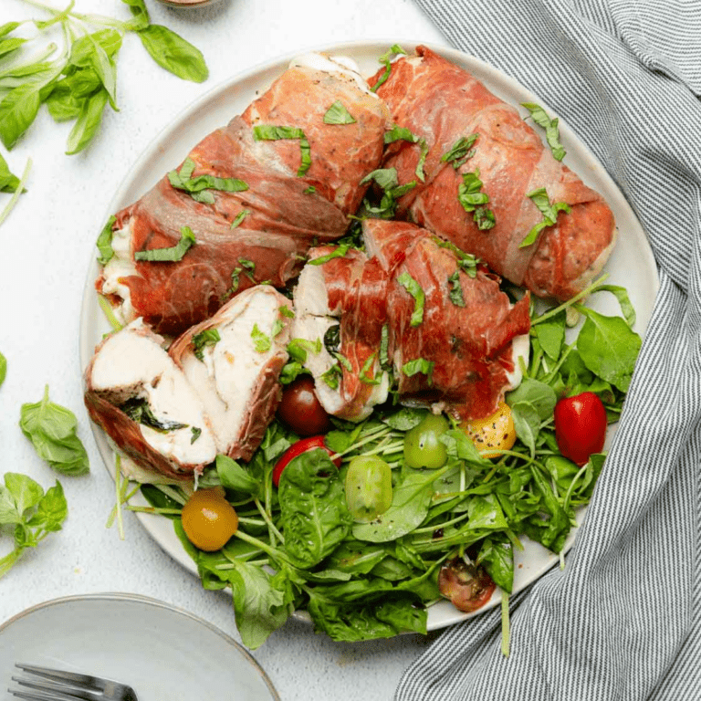 Mozzarella Stuffed Chicken Wrapped in Parma Ham — A Full Living