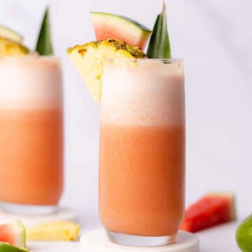 stunning photo of a pineapple watermelon daiquiri
