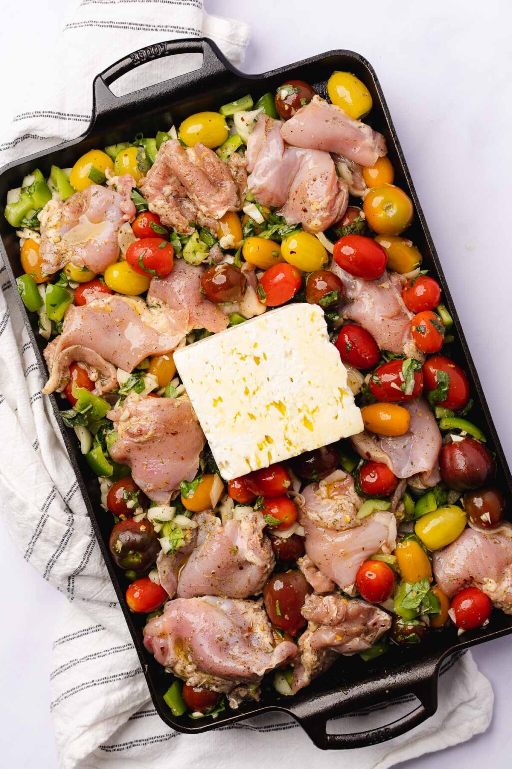 Baked Chicken Feta Sheet Pan Dinner A Full Living