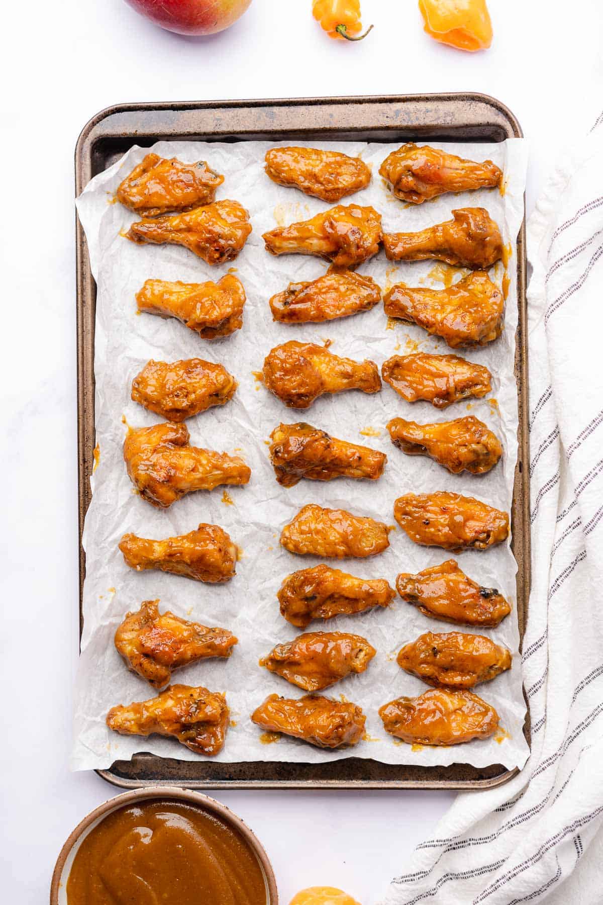 Mango Habanero Wings (Low Sugar) - A Full Living