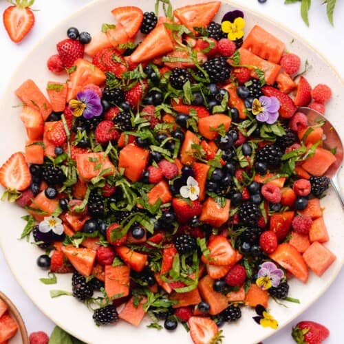 absolutely stunning watermelon berry salad
