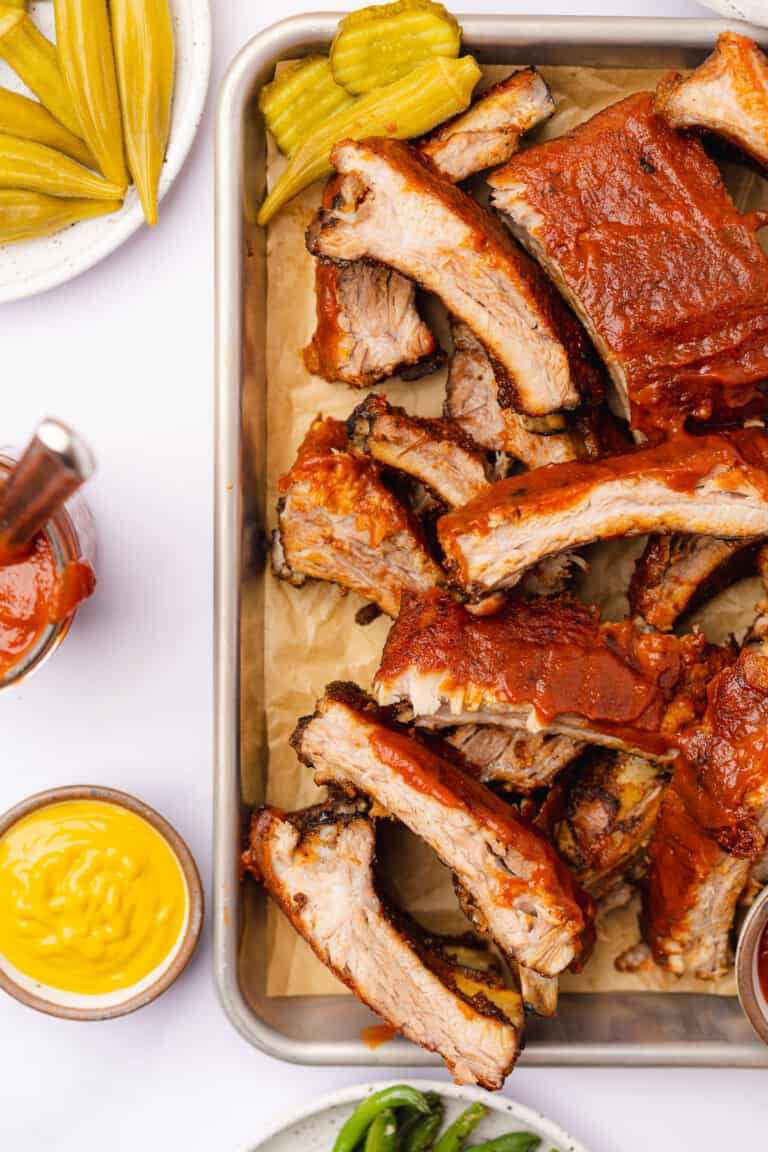 Easy Oven Baked Pork Ribs with BBQ Sauce (Keto Friendly)