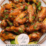 mango habanero chicken wings (low sugar)