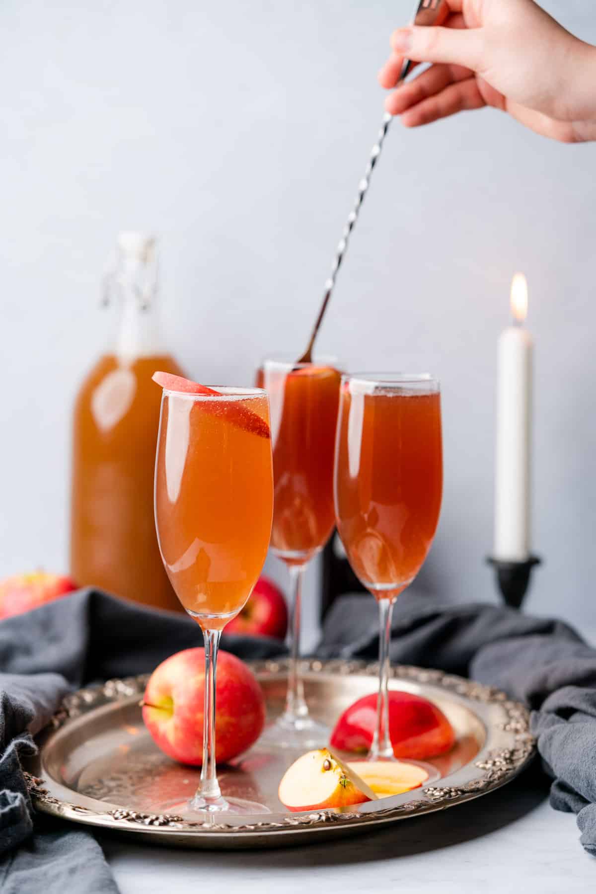 apple cider mimosa