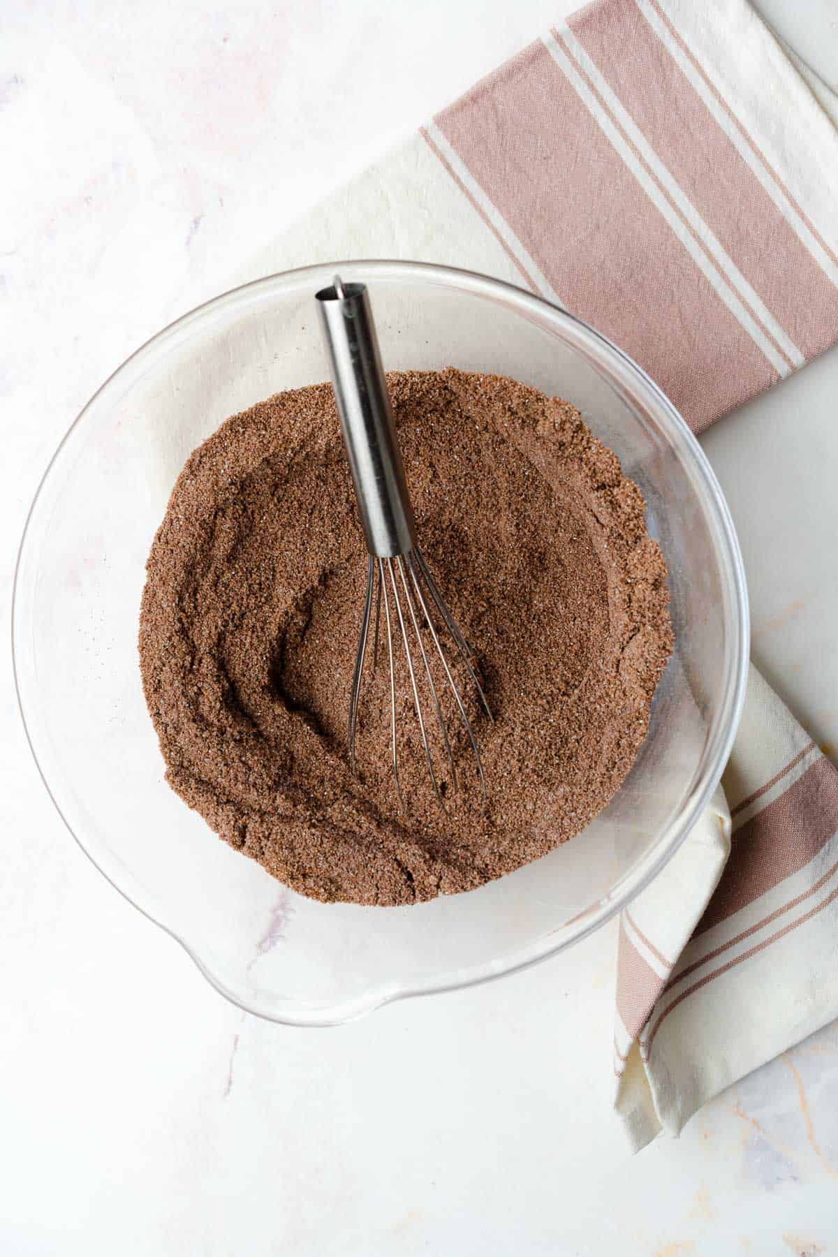 sifted and whisked chocolate cupcake flour