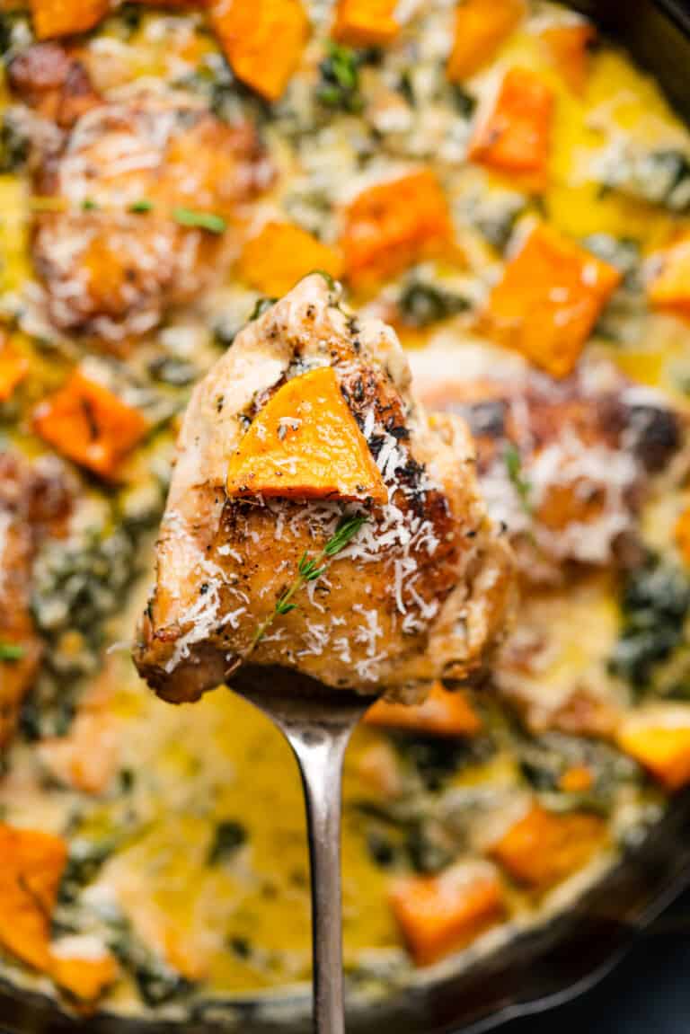 Chicken And Butternut Squash Skillet Recipe — A Full Living