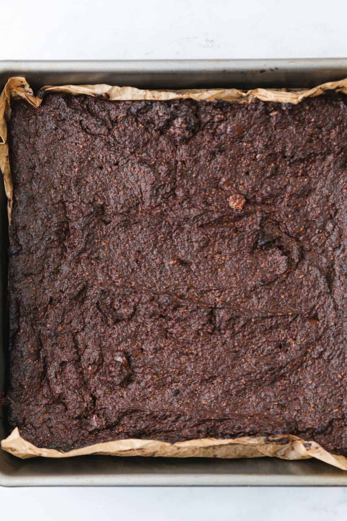 brownies baked in a baking sheet