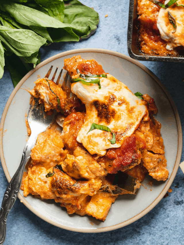 Keto Chicken Parmesan Zucchini Casserole A Full Living