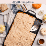 keto pumpkin bars with maple cream cheese frosting