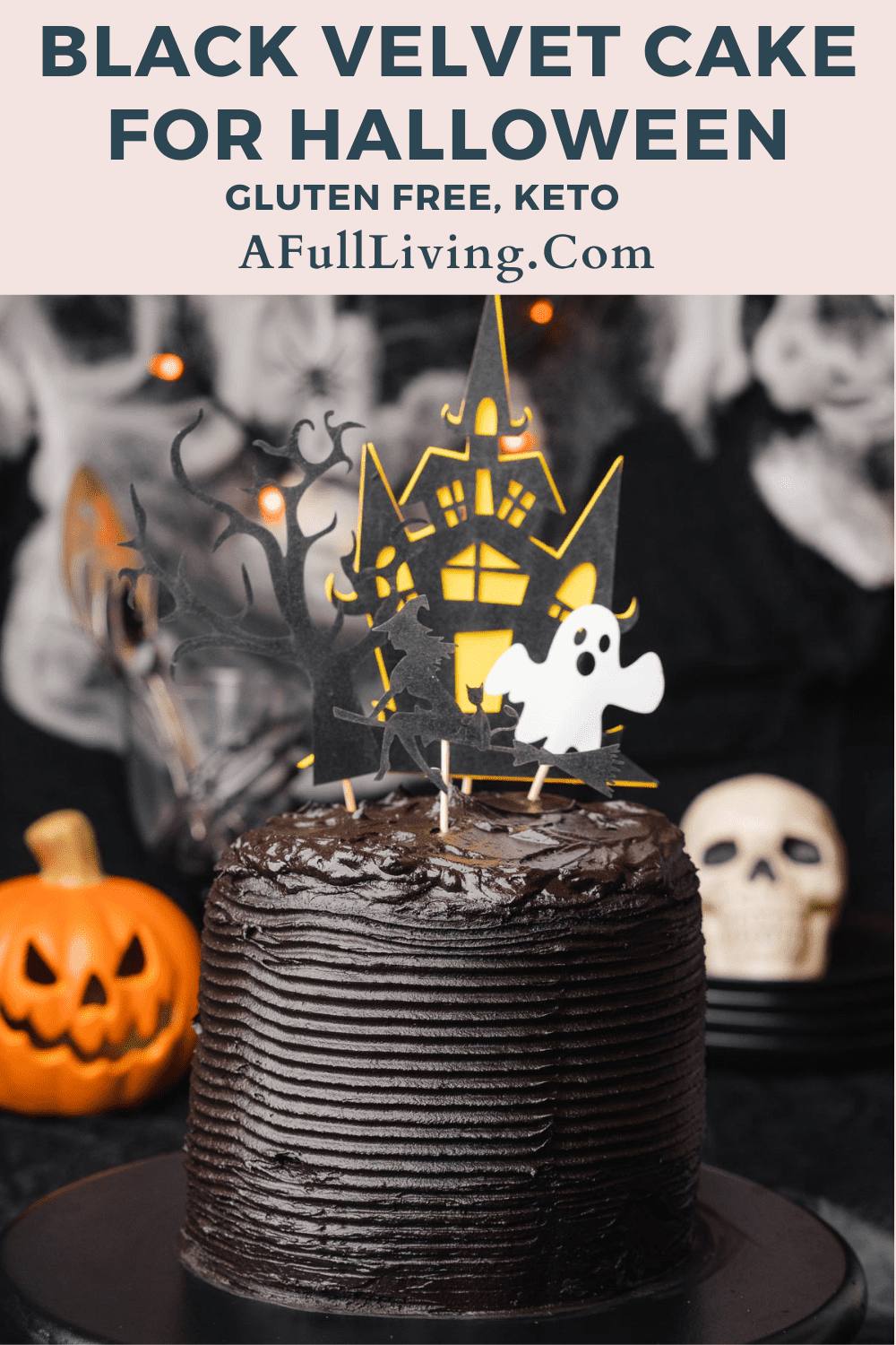 Black Velvet Cake for Halloween