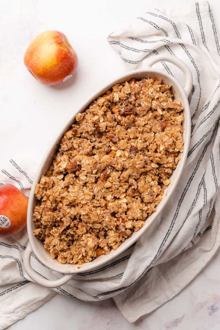 Sugar Free Apple Crisp (Gluten Free, Low Carb) A Full Living