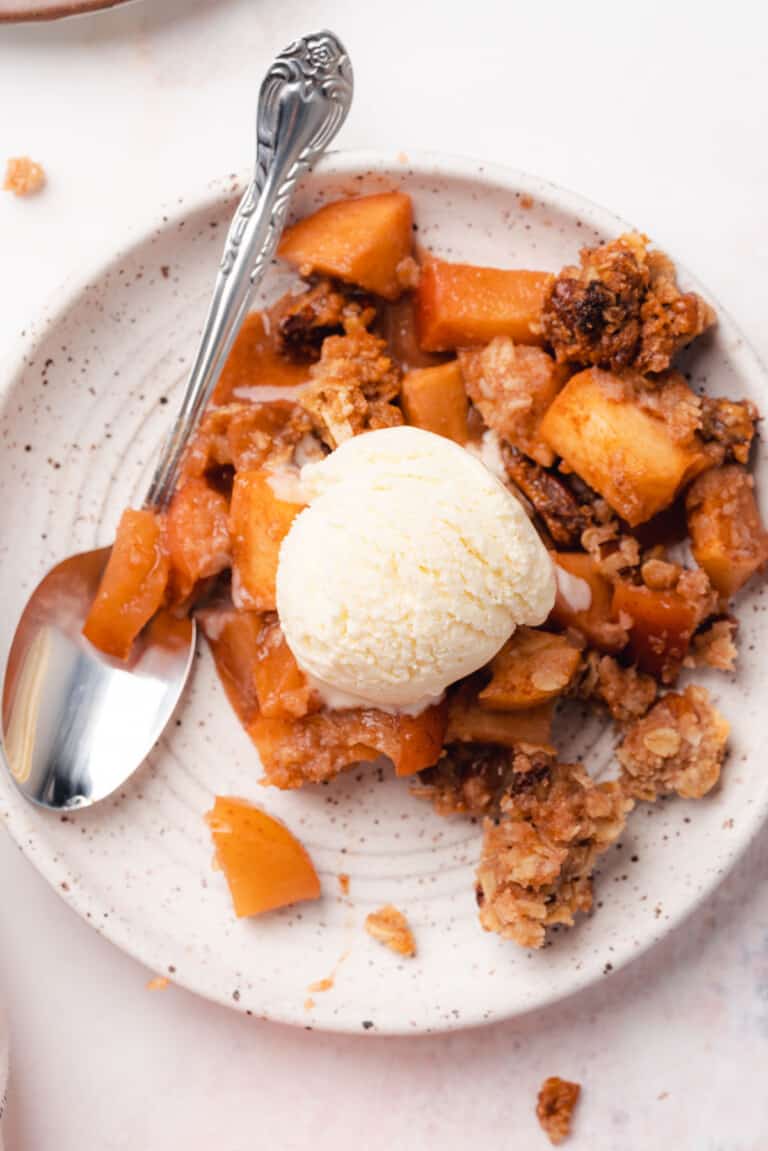 Sugar Free Apple Crisp (Gluten Free, Low Carb) A Full Living