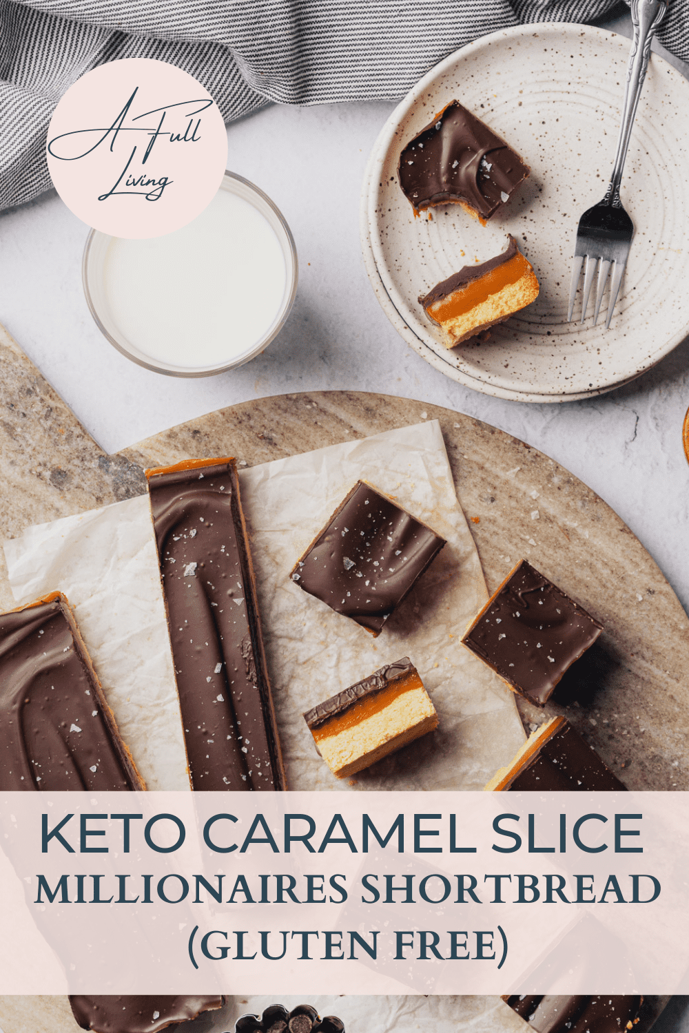 keto caramel slice recipe - gluten free millionaires shortbread